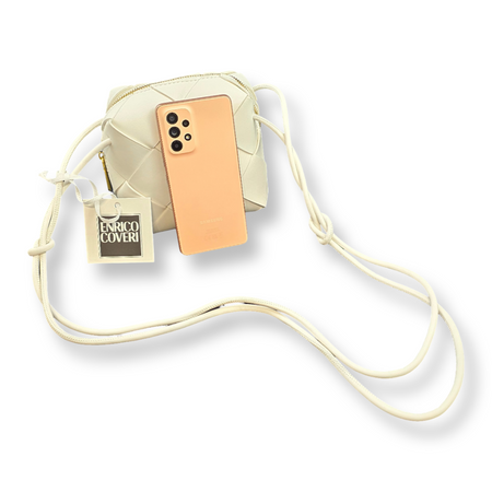 Torebka pleciona Enrico Coveri Mia biała