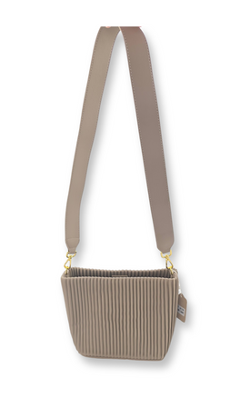 Torebka skórzana na ramię plisowana worek Giulia