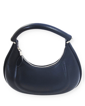 Torebka skórzana do ręki półksiężyc Tosca czarna