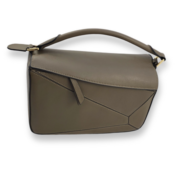 Torebka skórzana na ramię  Gloria puzzle taupe