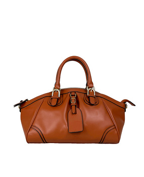 Torebka skórzana na ramię vintage Francesca brązowa