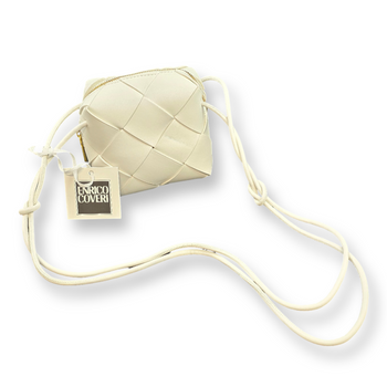 Torebka pleciona Enrico Coveri Mia biała